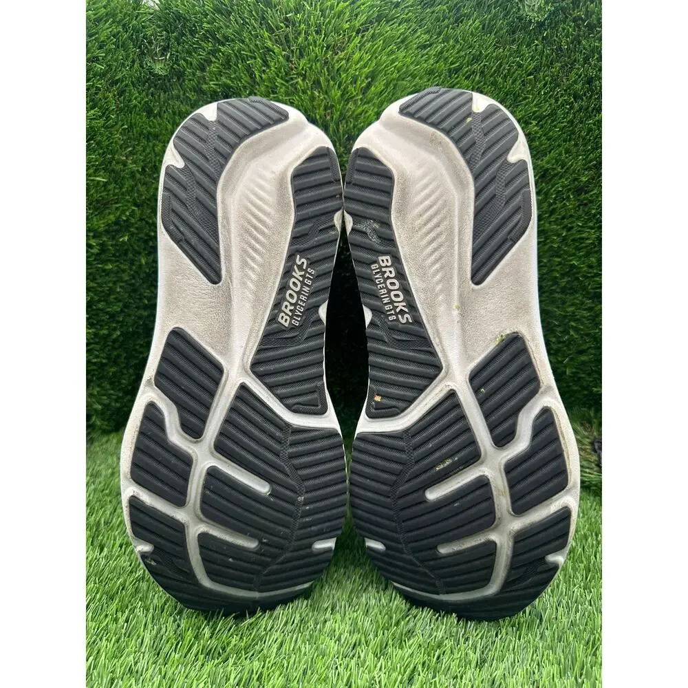 Brooks Glycerin GTS 23 1105031D090 Athletic Sneaker Mens 11.5D Black Knit Sports